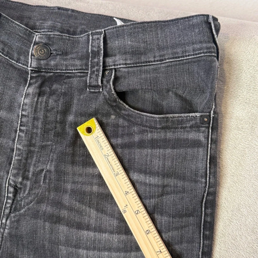 True Religion Relaxed Taper Jeans‎ Mens 30 Black Whiskered Distressed Streetwear